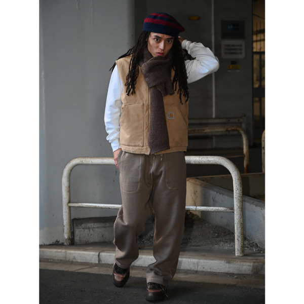 tone × SUPPLY /// BASIC SWEAT PANTS Heather Mocha 07