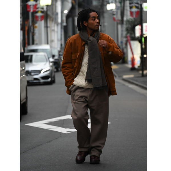 tone × SUPPLY /// BASIC SWEAT PANTS Heather Mocha 012