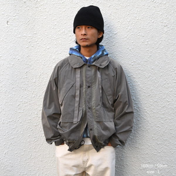 Sasquatchfabrix. /// NYLON MARINE JACKET Slilbver 010