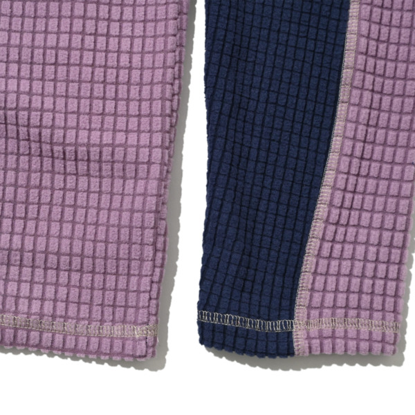 sexhippies /// Grid Fleece 2.0 Navy/ Lilac 03