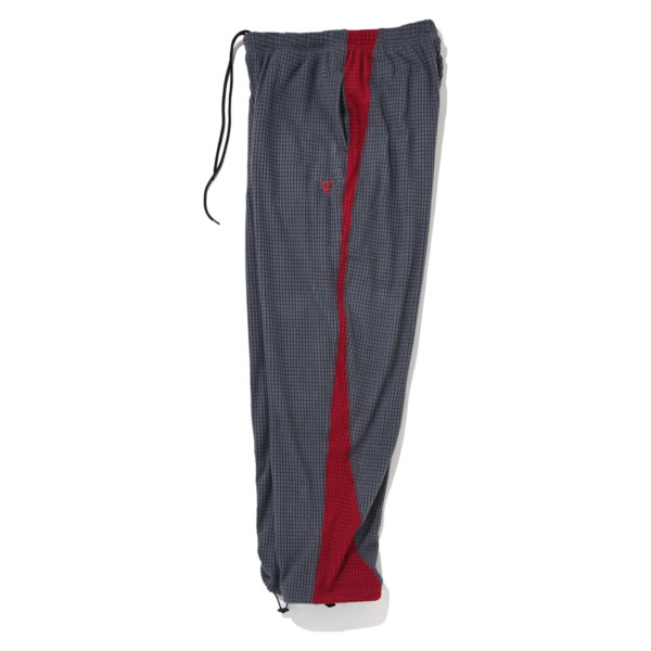 sexhippies /// Grid Fleece Pant Gunmetal/Burgundy 03