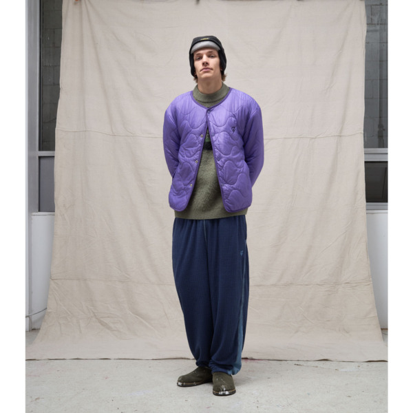 sexhippies /// Grid Fleece Pant Navy/Cool Blue 07