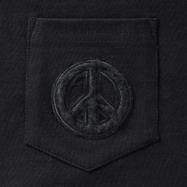 SUICOKE x GIMME 5 /// PEACE POCKET S/S TEE Black 03