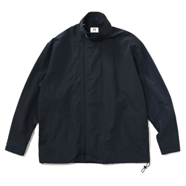 P A C S /// Asymmetry Dog Ear Jacket Dark navy 01