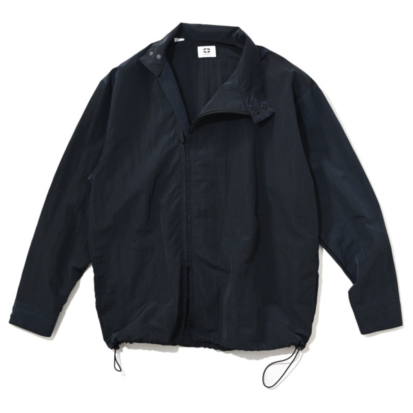 P A C S /// Asymmetry Dog Ear Jacket Dark navy 02