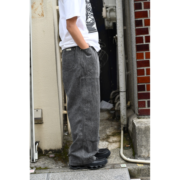 COMFORTABLE REASON /// Double Knee Pigment Pant Black 07